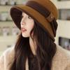 Женская новая весенне-осенняя модель, японская универсальная и элегантная шляпа рыбака, высококлассный вид и маленькая модная шляпа-панама с цветными блоками