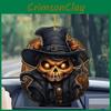 Car Decoration Halloween Pendant Acrylic Skeleton Head Pumpkin Vehicle Style