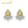 Classic Copper Alloy Zircon Earrings Ladies Jewelry Wedding Promise Party Gift
