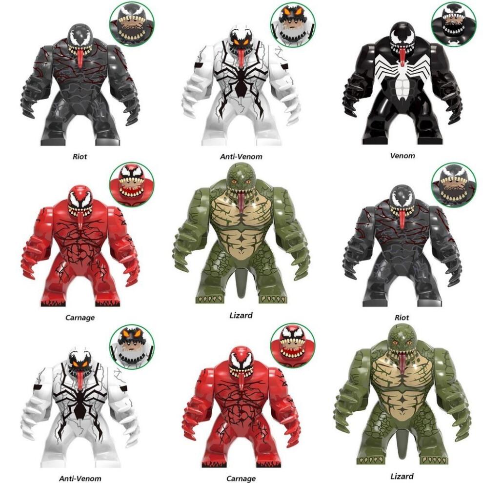 (StyleB)Super Hero Venom Anti Venom Mini Toy Action Figure Fit Blocks Building