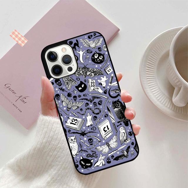 Ведьминский Гот Магический Чехол для Телефона Для iPhone 17 Air 15 16 16e 11 12 13 14 Pro Max Чехол Для iPhone 17 Air Max Plus coque Fundas