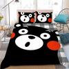Милый набор пододеяльников Kumamon Домашний стиль Постельное белье Мягкий Стирка Хлопок Кровать 3-предметный набор Студенческое общежитие Подарок