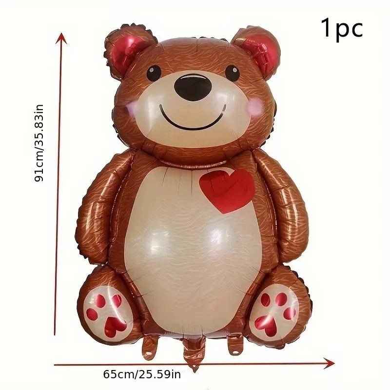 Giant Teddy Bear Foil Balloon Perfect Decoration for Children's Birthday Parties Kids Room Nursery Decor Made of Aluminum Film