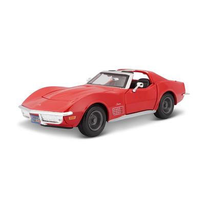 Maisto 1/24 Chevrolet Corvette 1970 Красный Металлическая Модель Автомобиля (Готовая модель) Chevrolet Corvette 70 31202RD
