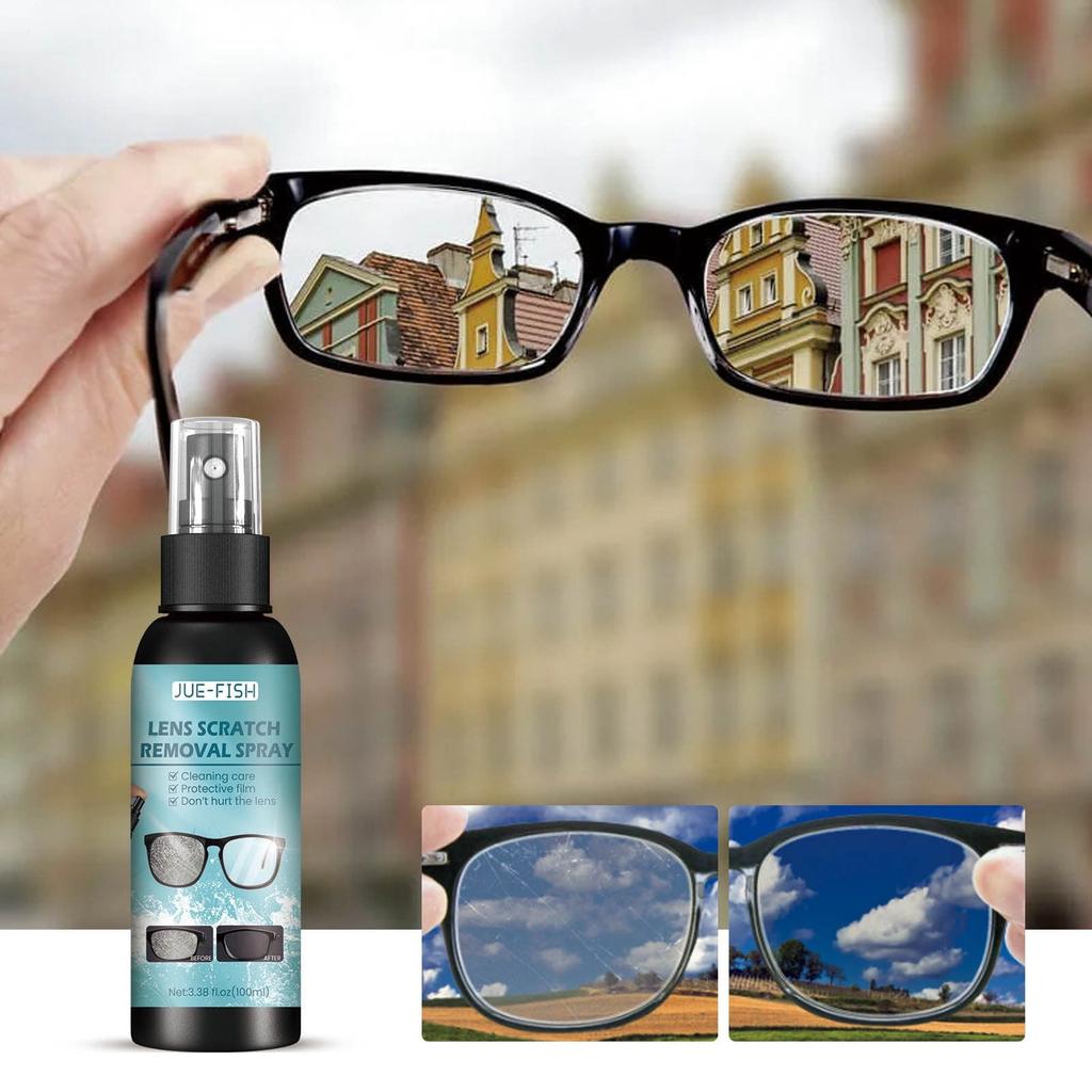 Lens Scratch Remover Glasses And Sunglasses Glasses Cleaner Scratches And Spray Repairs Lens Glass Abrasion Scratches 100ml