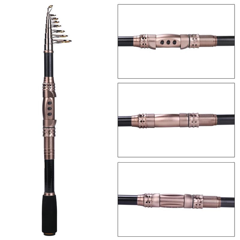 Удочки Телескопическая Углеродная Удочка Портативная Дорожная Спиннинговая Удочка