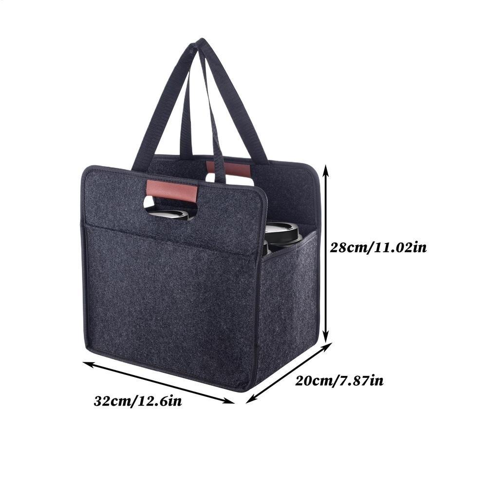 Multifunctional Drink Cup Carrier Reusable Cup Holder New Foldable Tote Bag Travel
