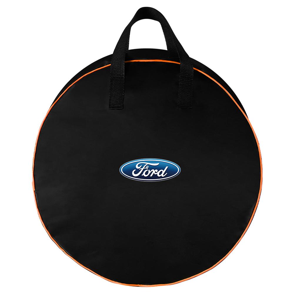 AKB1 Portable Car Storage Bag Carry Case USB Charger Cable Winder For Ford Focus ST Ranger Mondeo Kuga Ecosport Fiesta Shelby MK2