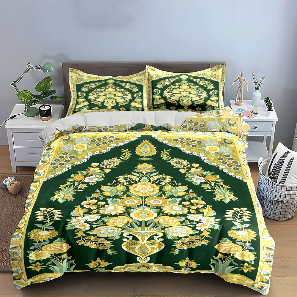 Floral and leaf motifs. Bedding sets Duvet cover sets Duvet covers Pillowcases(1* Duvet Cover 2* Pillowcases without duvet insert)