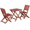 VidaXL 3-piece Bistro Set for Children Solid Eucalyptus Wood Furniture 45586