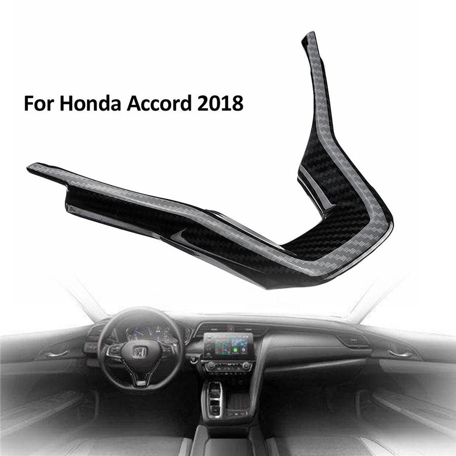 2 шт. Накладка на рамку рулевого колеса в стиле карбонового волокна для Honda Accord 2018-19
