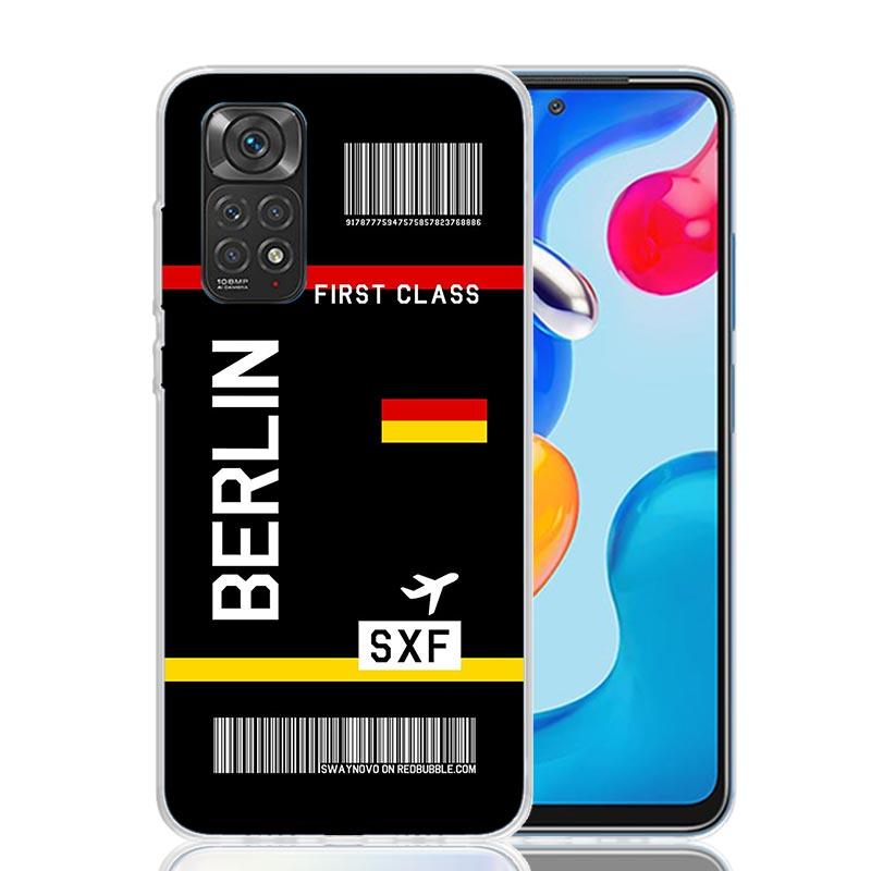 Чехол для телефона со штрих-кодом авиабилета для Xiaomi Redmi Note 15 14 13 12S 12 Pro Plus 11S 11E 11 11T 10S 10 Art Мягкий чехол с рисунком Re