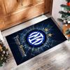 Inter Milan Printed Crystal Velvet Rug Non‑Slip Crystal Velvet Carpet For Sofa Bedroom Indoor Home Decoration