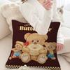 Cute B-Butter Bear 45*45Cm Cushion Cover Pillow Cover Decor Pillowcase Home Pillowcase For Couch Pillow