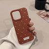 Чехол для iPhone 17 в корейском стиле в горошек, Чехол для телефона Apple 15 Pro Max, Минималистичный и стильный, Ударопрочный, Мягкий чехол