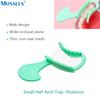 40Pcs/Set Dental Bite Impression Trays Triple Registration Net Denture Tray With Mesh Disposable Plastic Teeth Holder Half Arch