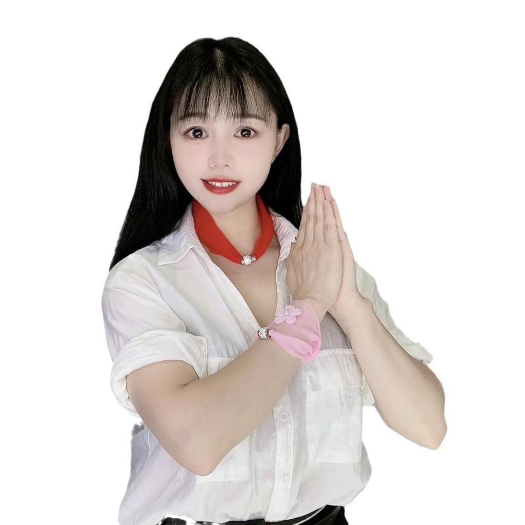 Универсальный черный шарф на шею с магнитной пряжкой — дышащий и легкий летний аксессуар