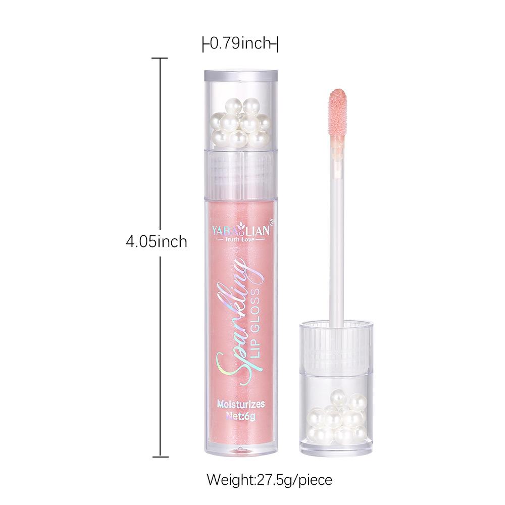 Pearl Glitter Lip Gloss Waterproof Shimmering Lip Gloss Hydra Moist Long Lasting Candy Color Sexy Lip Glaze
