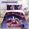 KPOP Hunter 3pcs Bedding Set Duvet Cover Closure Includes 1 Duvet Cover & 2 Pillowcases for All Seasons Bedroom Home Dorm Decor
