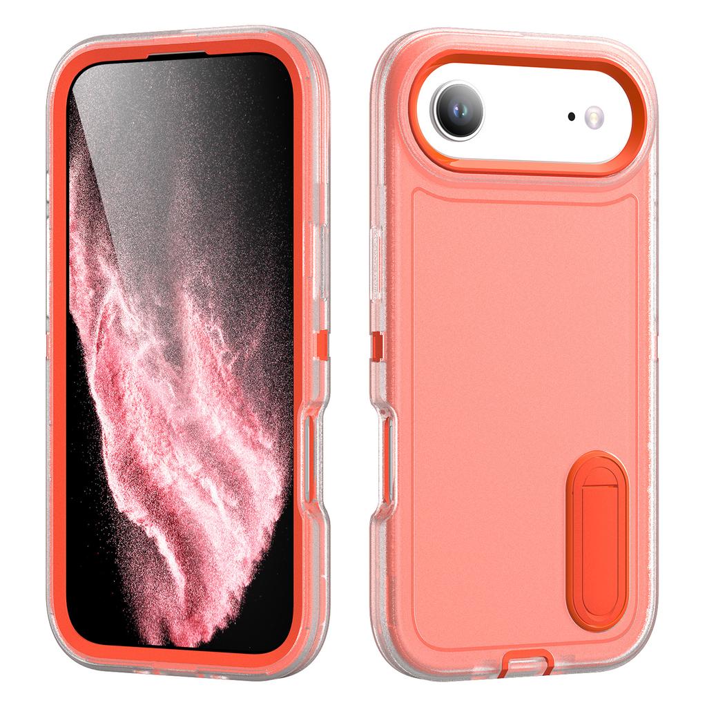 For iPhone Air Case Case Kickstand Phone Cover PC + Silicone + EVA 3-in-1 Design