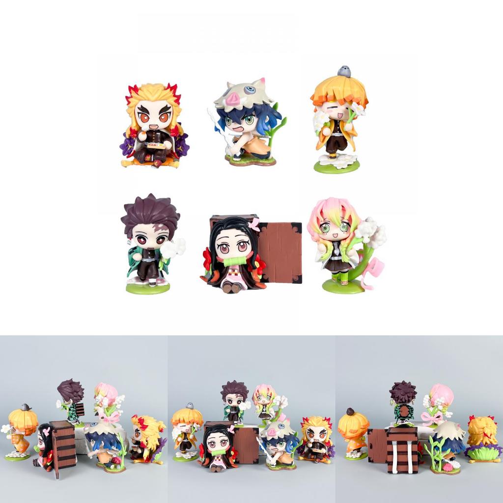 Demon Slayer Kimetsu No Yaiba Pvc Action Figures For Anime Enthusiasts And Decor