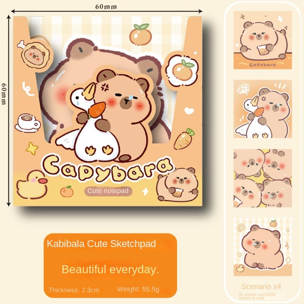 Стационарный материал для заметок Capybara Paper Милый блокнот Capybara DIY Scrapbooking