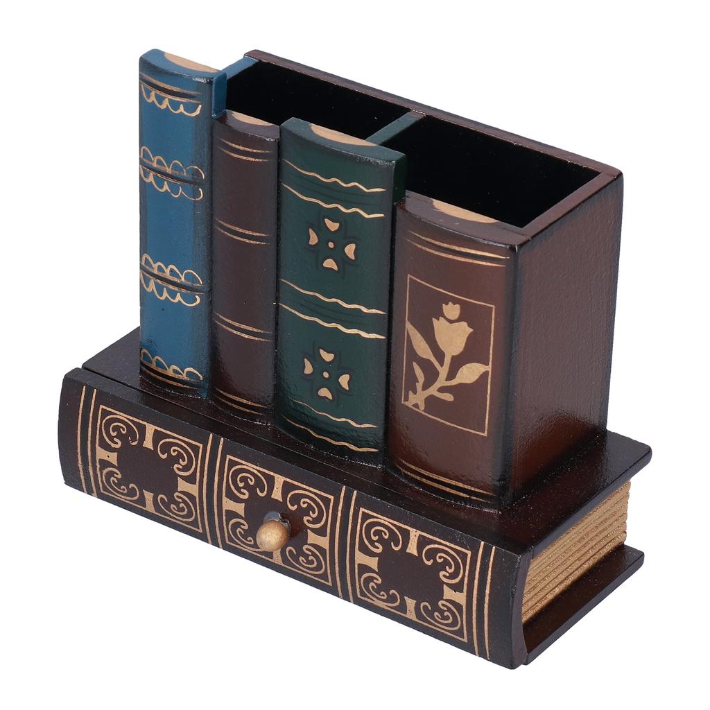 Держатель для карандашей в стиле ретро, чашка для ручек, настольный органайзер для хранения, украшение для домашнего офиса