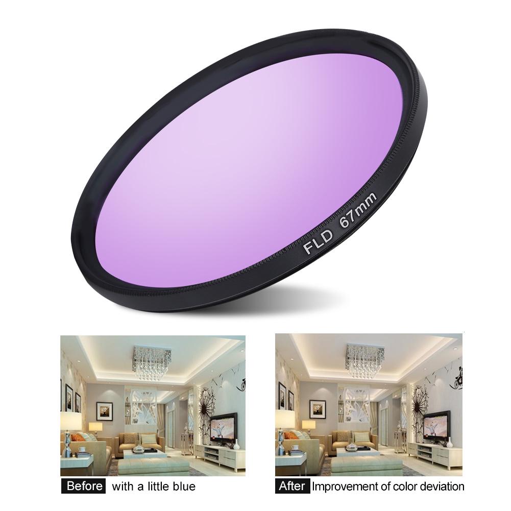 67mm UV CPL FLD Lens Filter Kit with Pouch Lens Cap Hood Photography Accessory