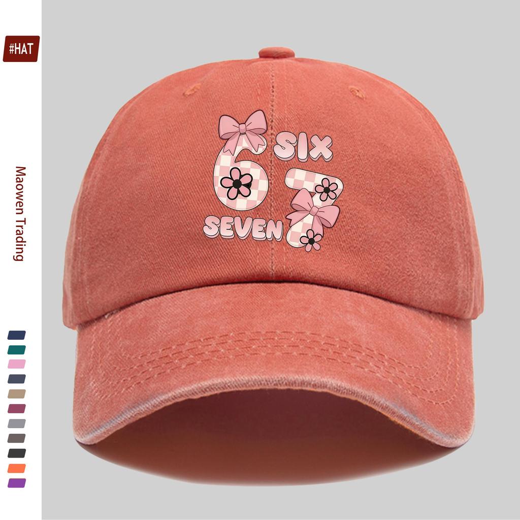pc Cute Bow Patterns Printed Baseball Cap Fashionable Lovely Printed Trucker Sun Hat Comfortable Lightweight Papa Hat Dad