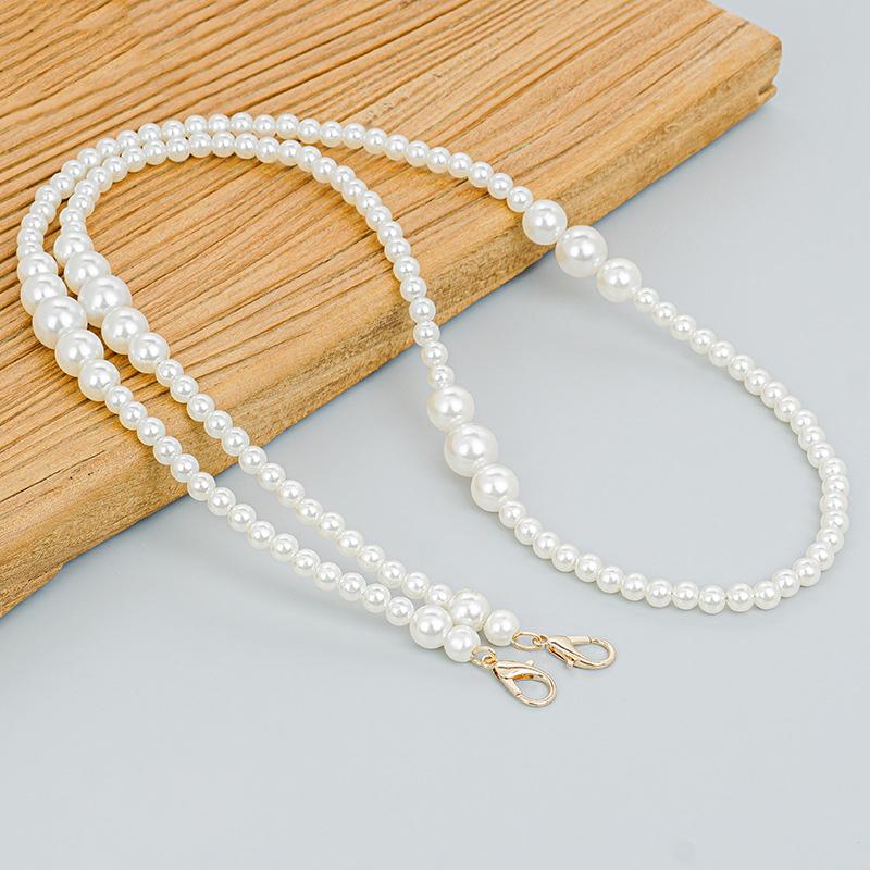 1 шт. жемчужный ремешок для кошелька металлическая короткая ручка сменная цепочка для сумки жемчужная цепочка для сумки аксессуары для кошелька своими руками