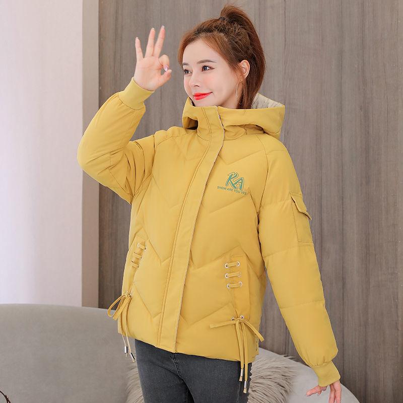 Пуховая хлопковая подстежка женская зимняя новая корейская версия одежды из хлеба модная хлопковая подстежка свободная куртка большого размера короткая