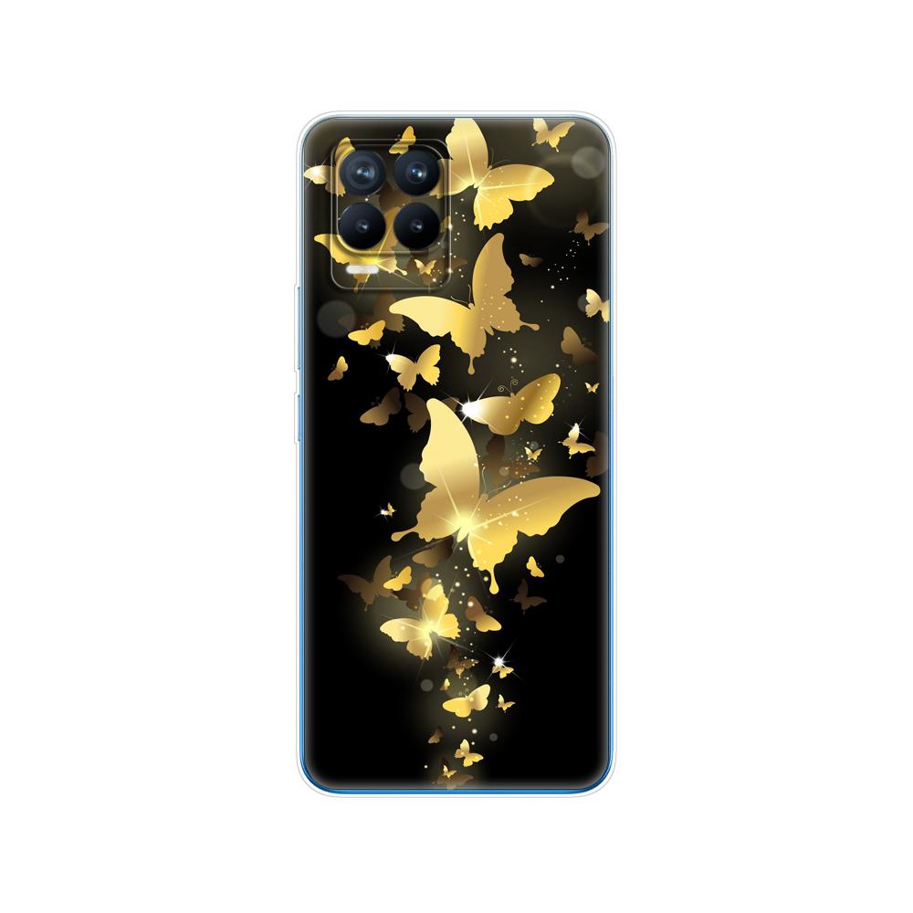 Чехол для Realme 8, 6,4 дюйма, мягкий силиконовый чехол из ТПУ для Realme 8 Pro OPPO Realme8 4G RMX3085, чехол для телефона, чехол, чехол-бампер, сумка