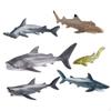 Animal Model Simulation Shark Toy Ornament Figurine for Bookshelf Office Car Bedroom Yard