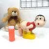 Cartoon Crayon Shin-Chan Funny Farting Electric Bubble Machine Fully Automatic Light Music Children Novelty Fun Toys
