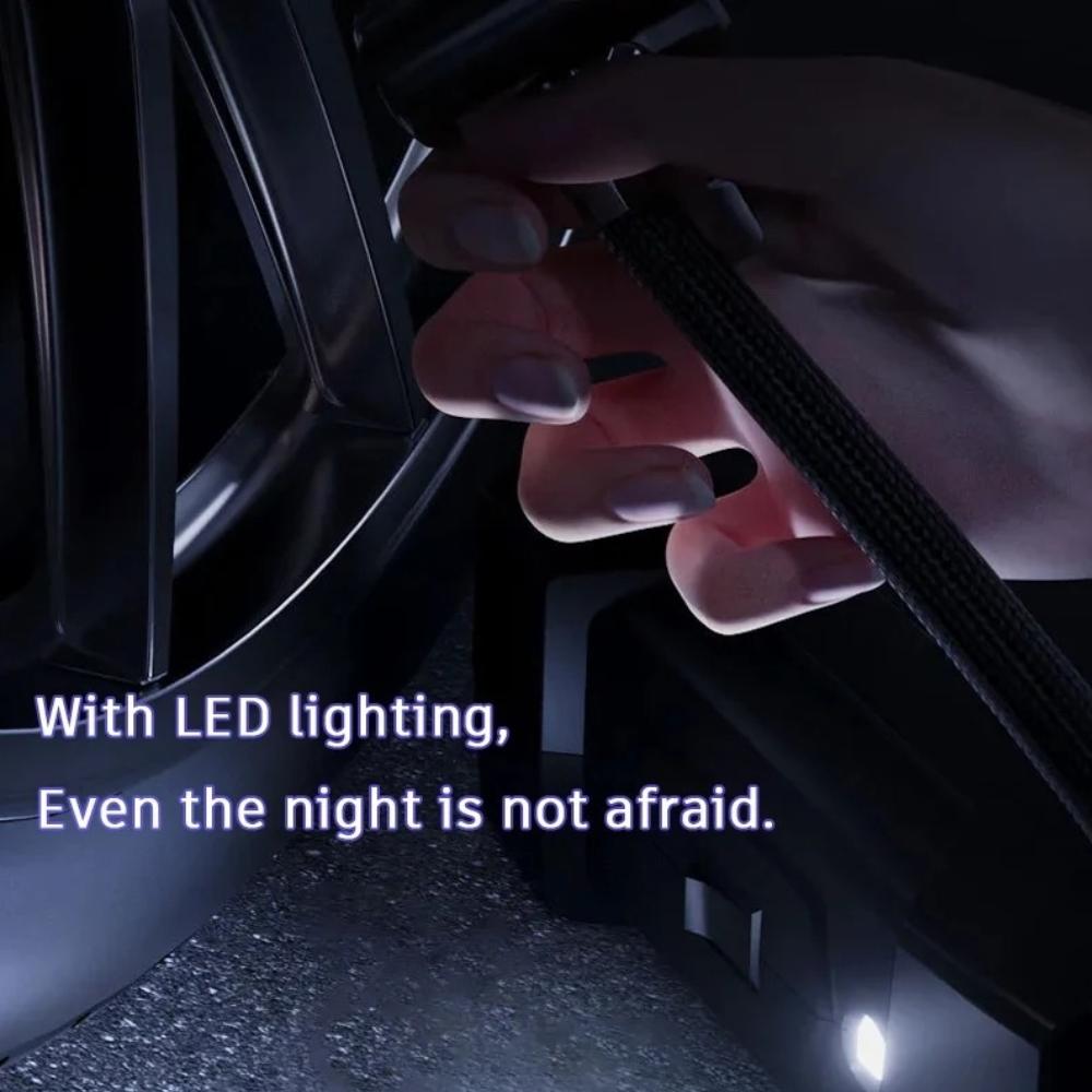 Ящик для инструментов, автомобильный накачивающий насос, воздушный компрессор, интеллектуальный насос для накачивания шин, 12 В, портативная машина для накачивания автомобильных шин