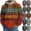 Men's Knit Hooded Sweatshirt Casual Long-Sleeve Sweatshirt