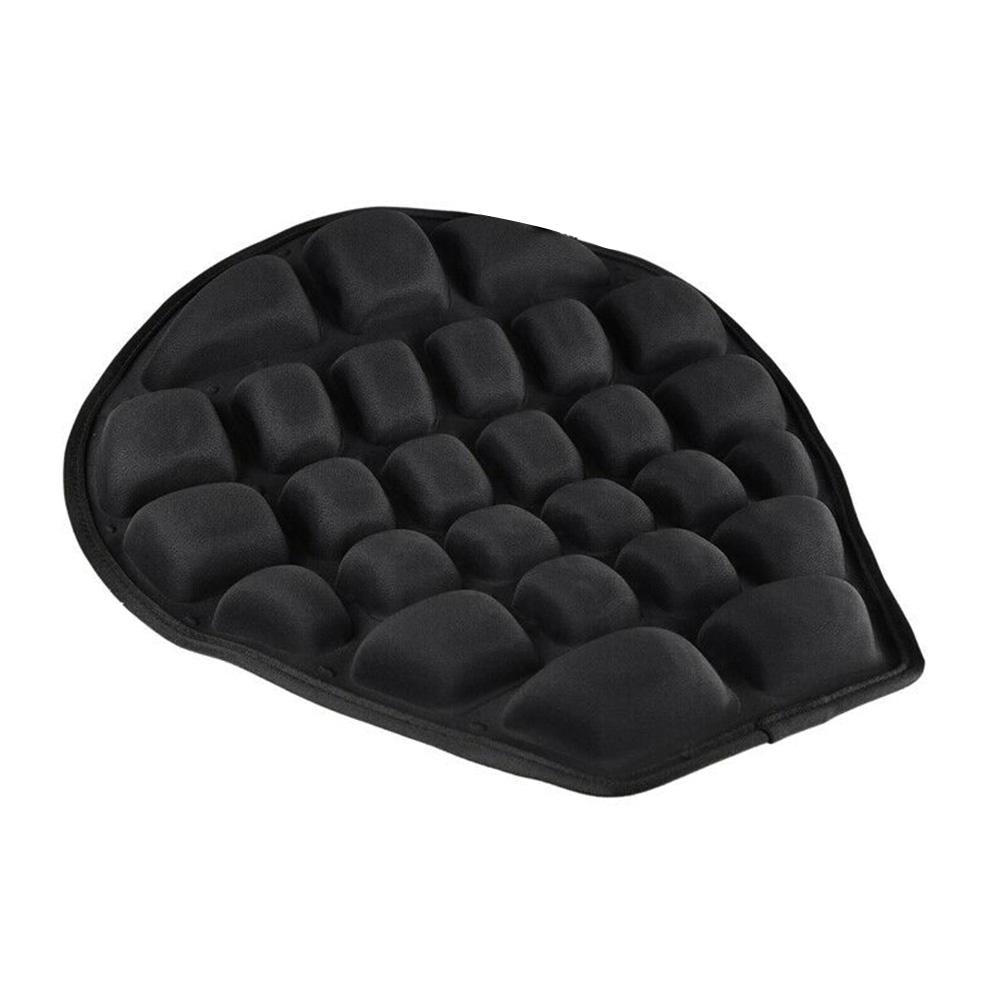 3D мотоциклетное воздушное сиденье с функцией сброса давления, удобная подушка, нескользящая, удобная надувная подушка для седла, черное мото-сиденье 37,5X36X4 см