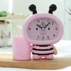 Bee Alarm Clock & Pen Holder: Cute, Fashionable, Cartoon Design for Bedside - Ideal for Students and Kids.