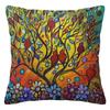 Colorful Tree Art Pillow Covers For Decor Pattern Cushion Cover Suitable For Sofa Bedroom Car Pillow Cover
