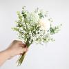 White Silk Dandelion Bouquet Bride Bouquet Fake Flower Vintage Artificial Flowers