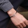 Модный Мужской Браслет из Натуральной Кожи с Застежкой-Тоггл из Нержавеющей Стали, Тонкий Плетеный Браслет 4 мм, Красный Обмоточный Браслет Joias