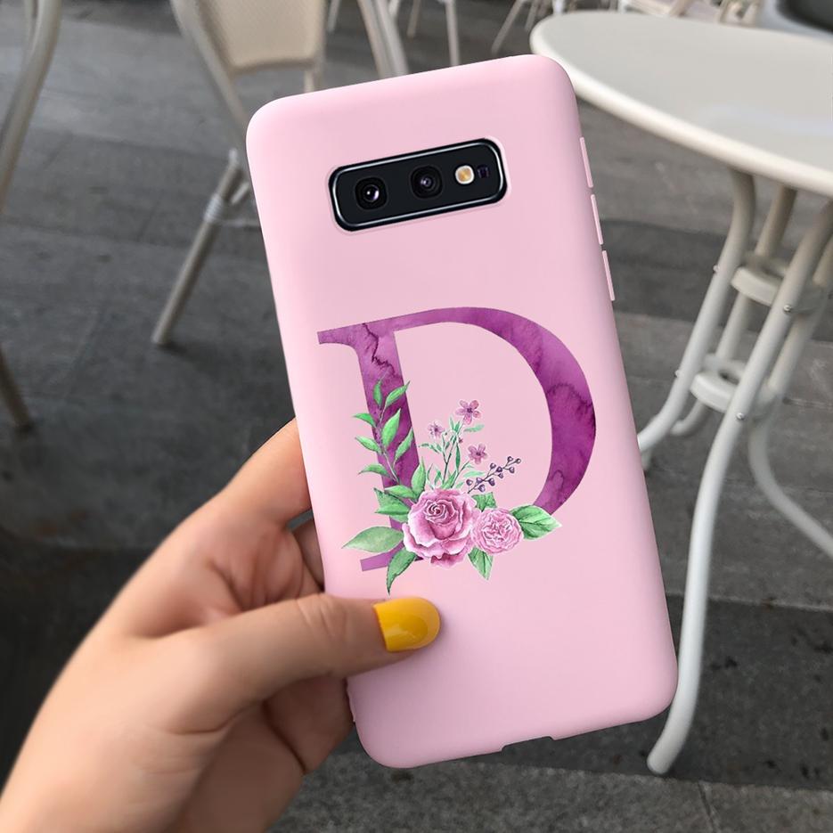 Милый Чехол С Буквами Для Samsung Galaxy S10 Plus Чехол S10 S10e Мягкий Силиконовый Задний Чехол Для Телефона Для Samsung S10 S10e S10+ Чехол Coque