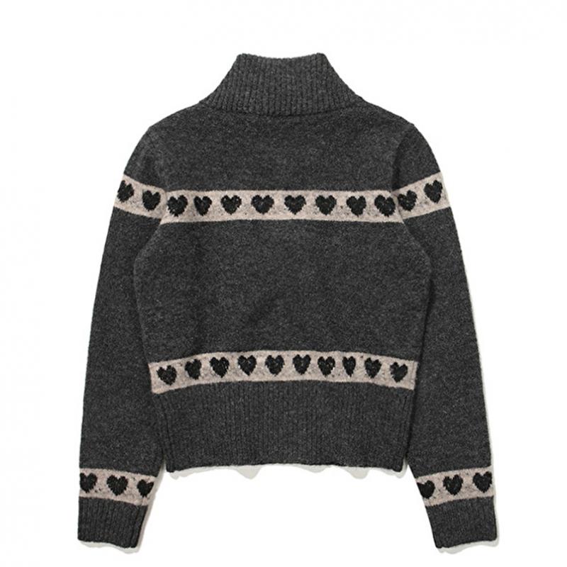 Hart Penguin Half Zip Sweater Charcoal