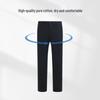 Langdeng Men's Straight Fit Business Casual Trousers