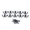 10Pcs Coat Hooks Small Double Prong AntiRust Sturdy Durable Convenient Wall Mounted Tiebacks for