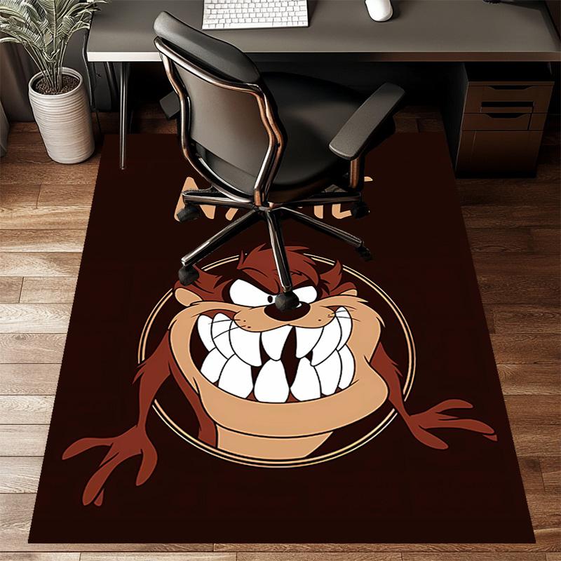 Custom Taz Mat Personalized Name, Polyester Washable Indoor Entryway Rug, Gift for Christmas, Easter, Thanksgiving Day
