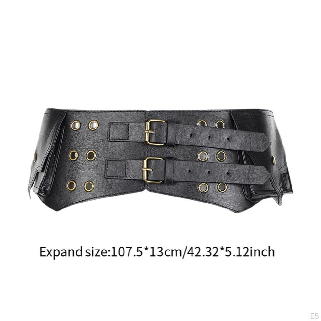 Женский широкий пояс из искусственной кожи в стиле вестерн, аксессуары для одежды для ковбойши