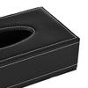 Tissue Box Cover Large Capacity Rectangle Leather Tissue Box Holder Napkin Dispenser for Home