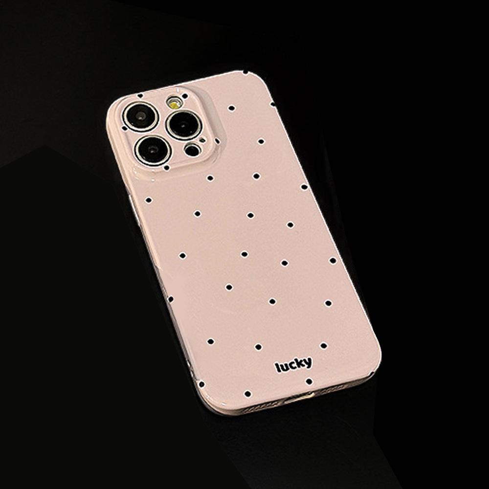 Корейский Ins Волна Точка Подставка для Кота для Чехла для Телефона IPhone 16 для Apple 15Pro Max Пленка 13 Мягкий 17