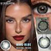Eyeshare KING Series Dark Blue Colored Contact Lenses for Eyes Fashion Natural Yearly Lens 14.2mm 2pcs/pair